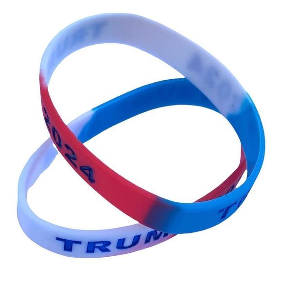 Trump 2024 Silicone Bracelets SET OF TWO UNISEX - Picture 2 of 4